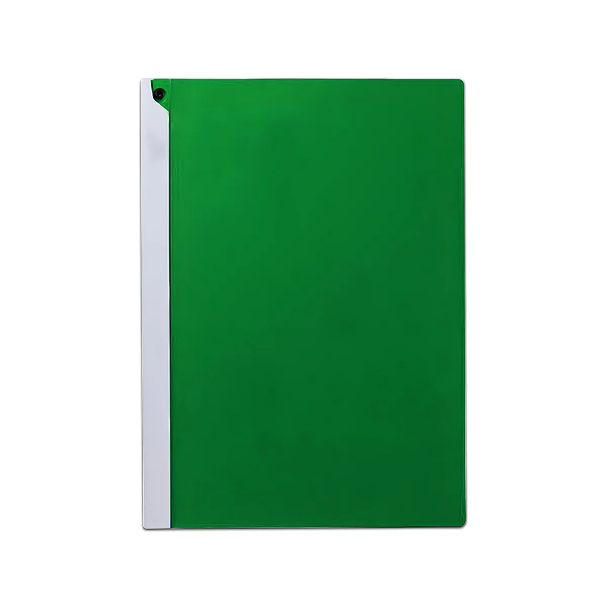 Set of six colourful A4 rotating lever report folders with swing clip and blunt corners, made of waterproof polypropylene