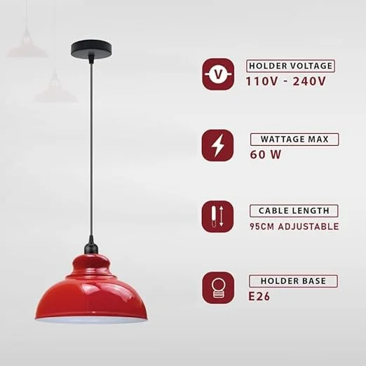 Dome-shaped polished metal adjustable pendant light with cord, ideal for modern living and dining spaces