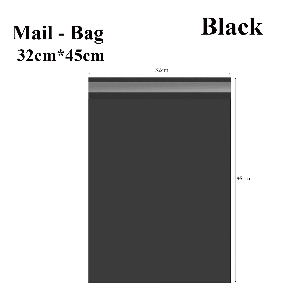 Stack of strong mailing bags made from durable polyethylene with self-adhesive closure for secure packaging