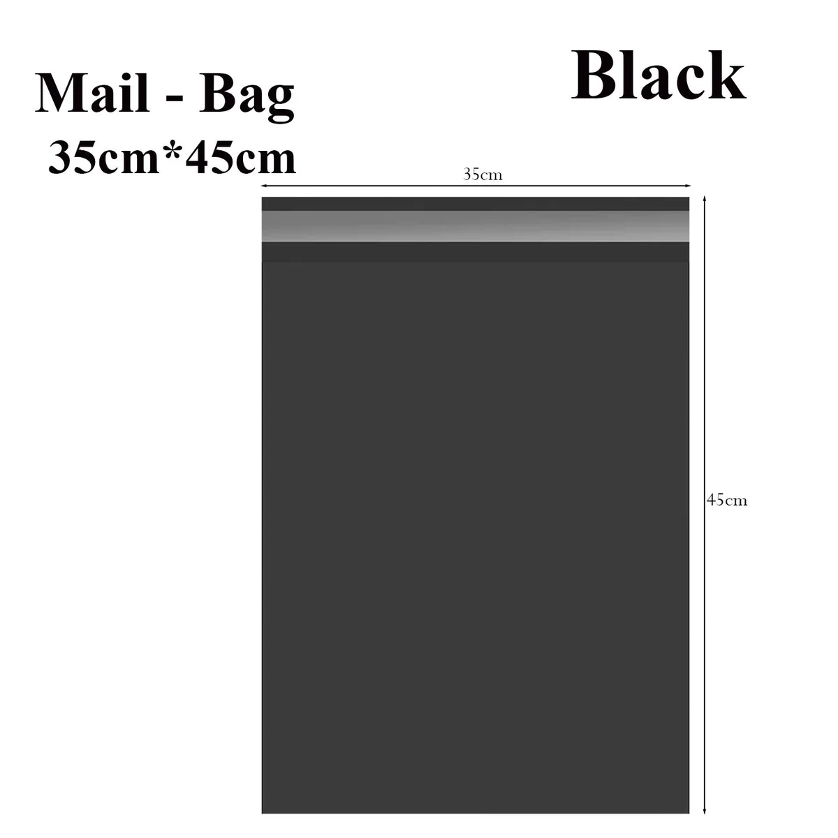 Stack of strong plastic mailing bags made of durable polyethylene with self-adhesive seal, ideal for secure packaging