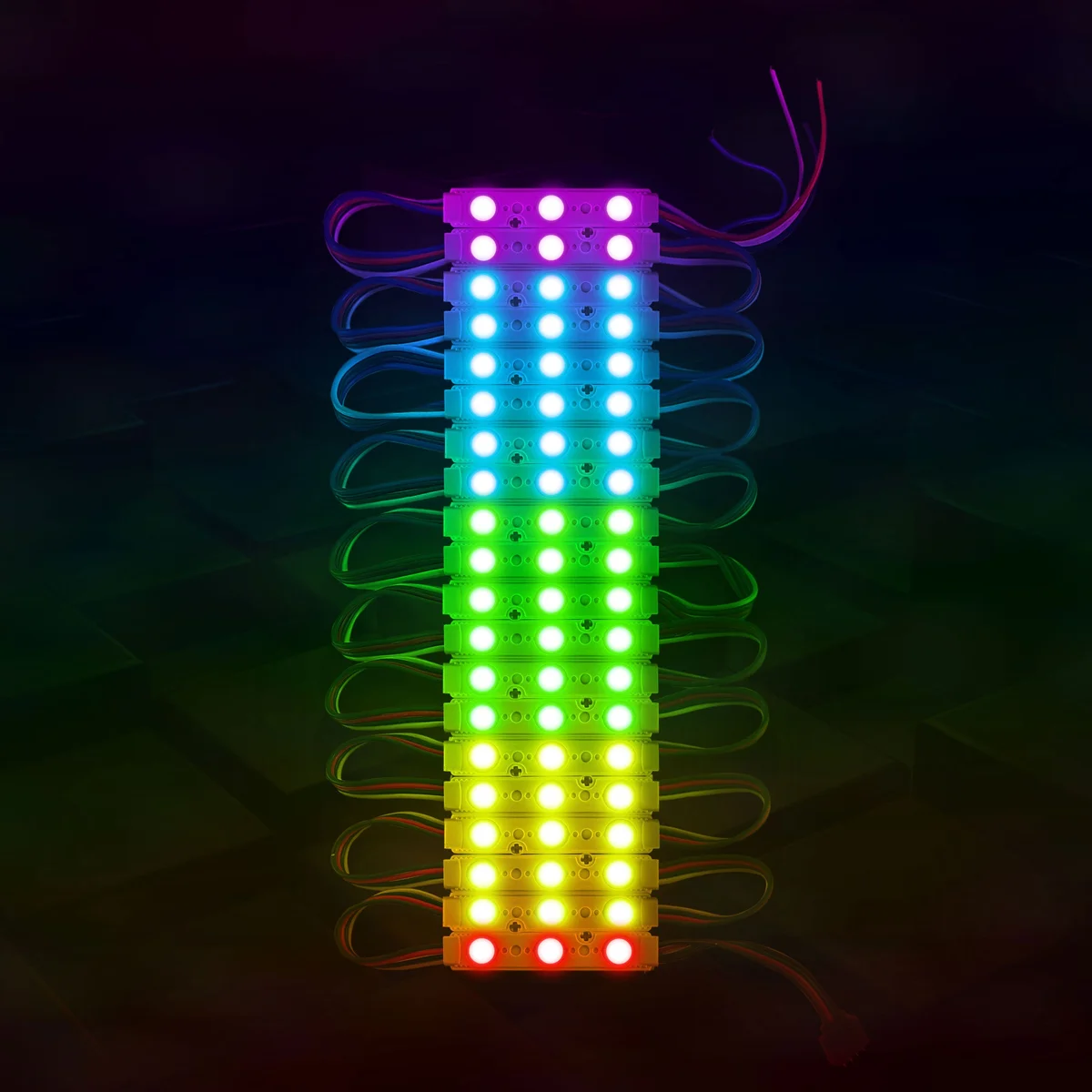 Retro style 12V LED module light strip with waterproof IP67 rating and double-sided adhesive backing for easy installation