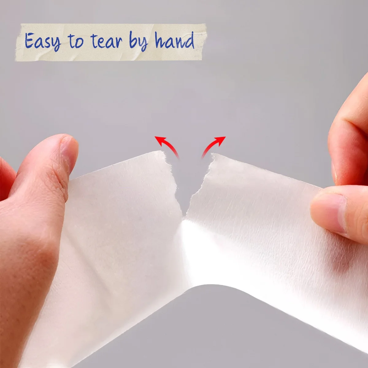 Roll of crepe paper masking tape painter’s tool showing thin, easy-tear adhesive tape for clean paint lines