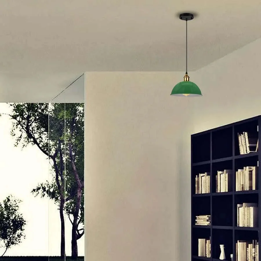 Vintage adjustable ceiling light with metal shade, 95cm cable, compatible with E27 bulbs, industrial style pendant fixture