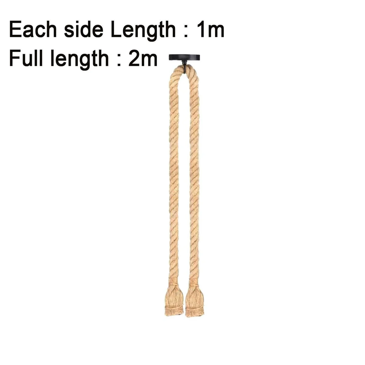 Modern hemp rope pendant light with adjustable length and vintage double heads style, ideal for cafes and bars ceiling mounting