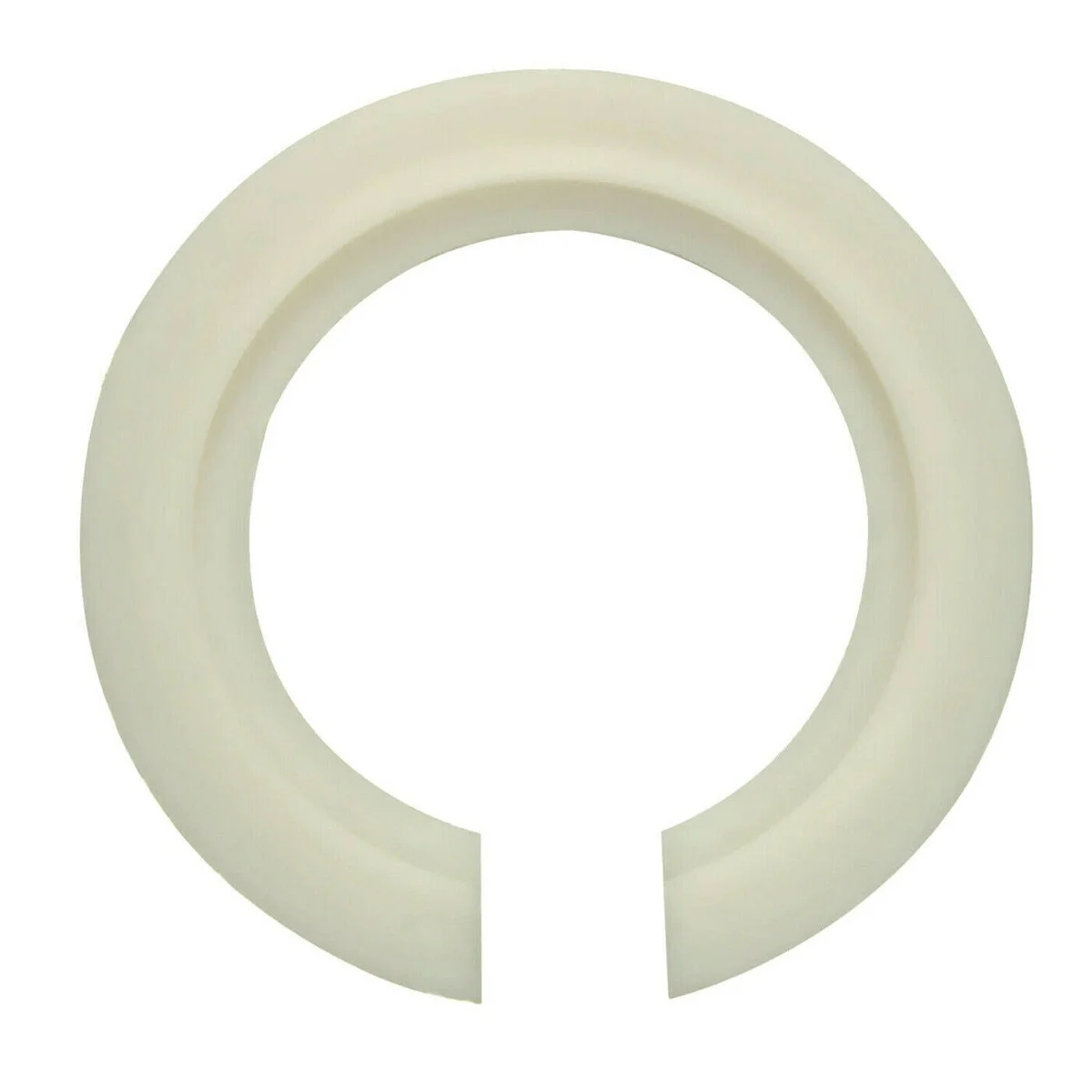 White plastic lamp shade ring reducer with 46mm outer and 29mm inner diameter for lamp fitting adapters
