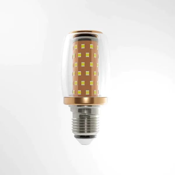 16W E27 LED bulb with triple color settings shown in daylight, cool white, and warm white modes against white background