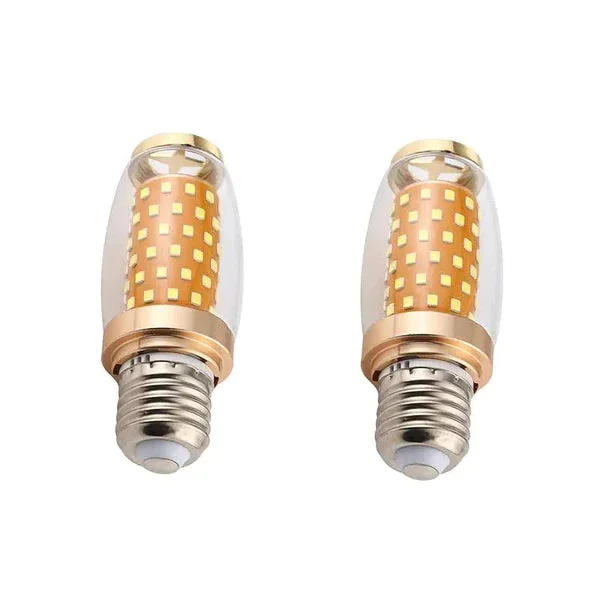 16W E27 LED bulb showing triple color modes with transparent shell and aluminium alloy body for indoor lighting
