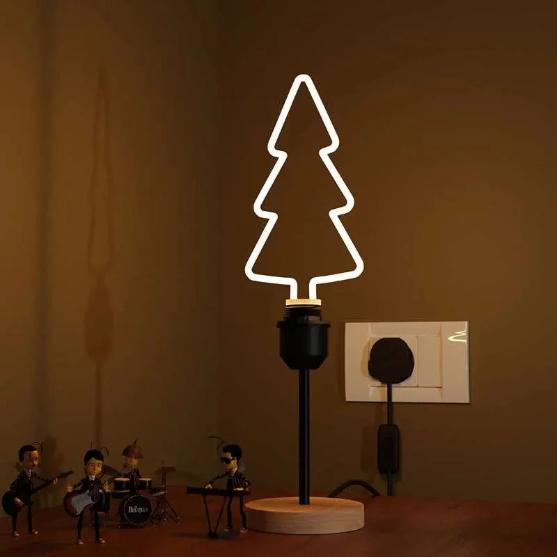 Decorative LED bulb E27 with curly filament, warm white 2700K glow, transparent retro style, 4W/8W energy-saving light