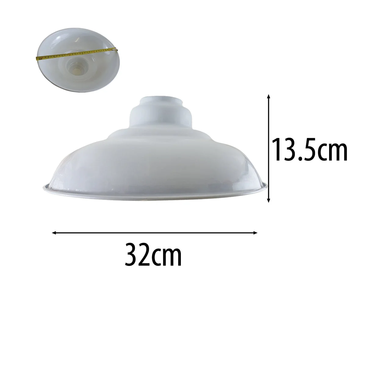 Grey curvy pendant light shade made of gloss metal with a concrete effect finish, suitable for ceiling pendant lights