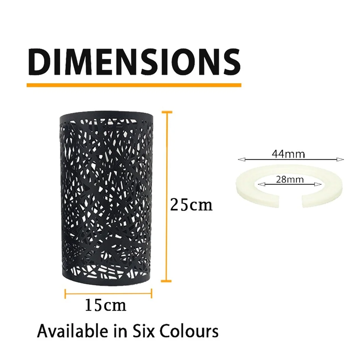 Black industrial metal drum wire cage E27 lamp holder shade with matte black finish and open wire design hanging ceiling light accessory