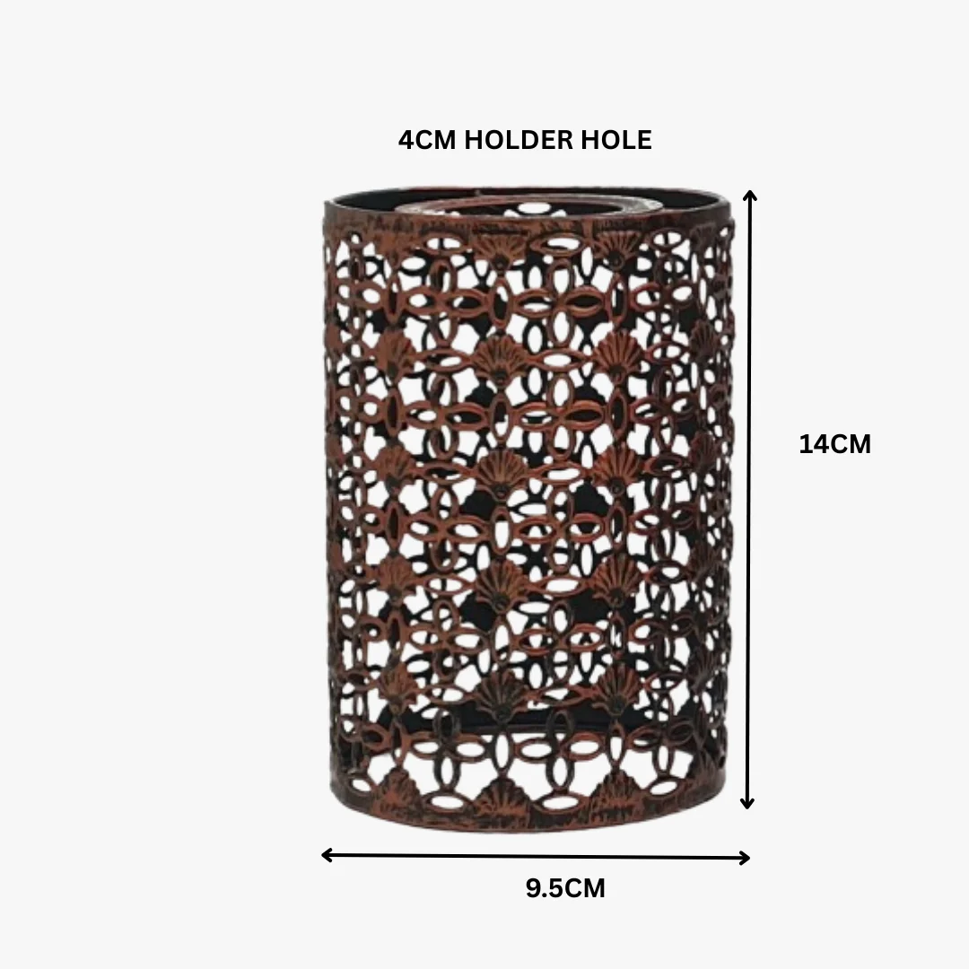 Rustic red metal drum lampshade with modern design and E27 lamp holder shade for pendant lighting