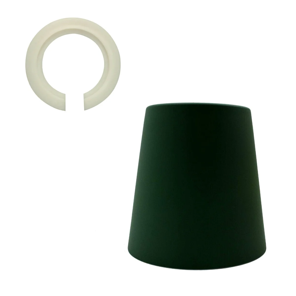 Green retro metal lampshade 13cm diameter with easy-fit design for E27 ceiling light sockets