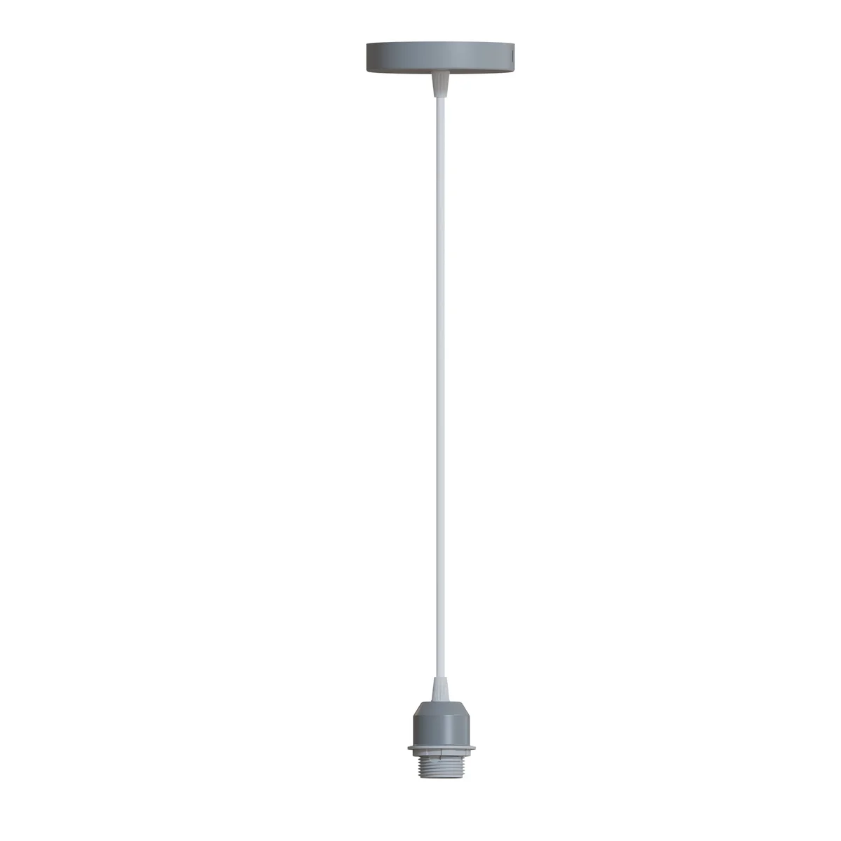Vintage style dimmable pendant light holder kit with adjustable 95cm cable and metal ceiling rose fitting