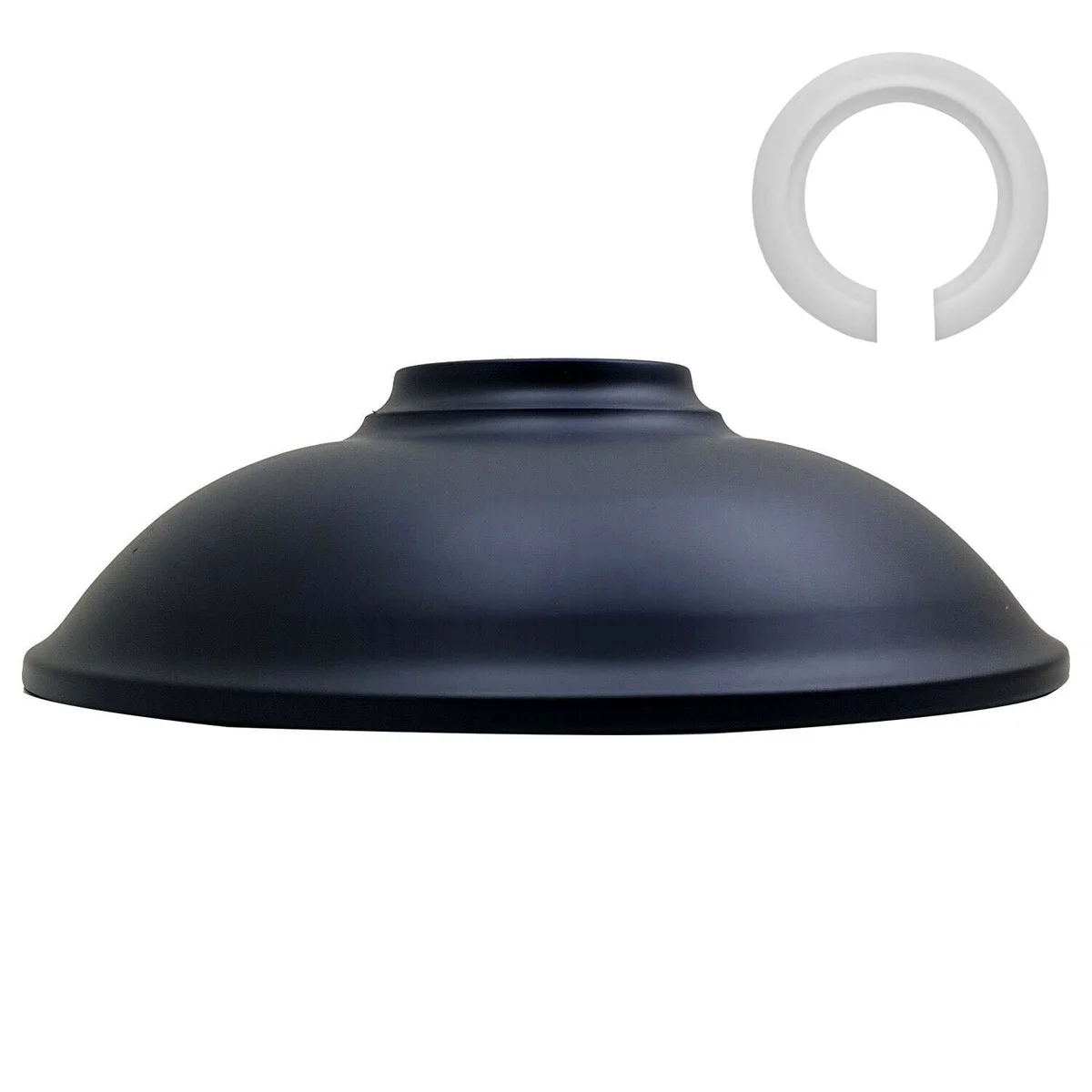 Metal vintage ceiling light shade 24cm diameter in retro style for indoor vintage lighting with pendant fitting
