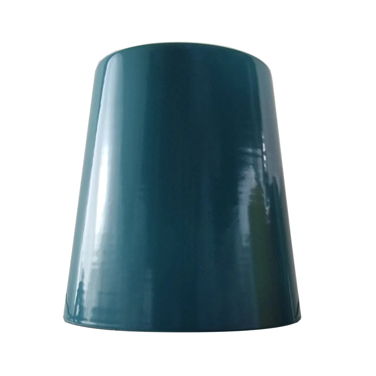 Vintage cyan blue metal dome dimmable pendant light with adjustable cable, ideal for sloped ceilings and retro decor