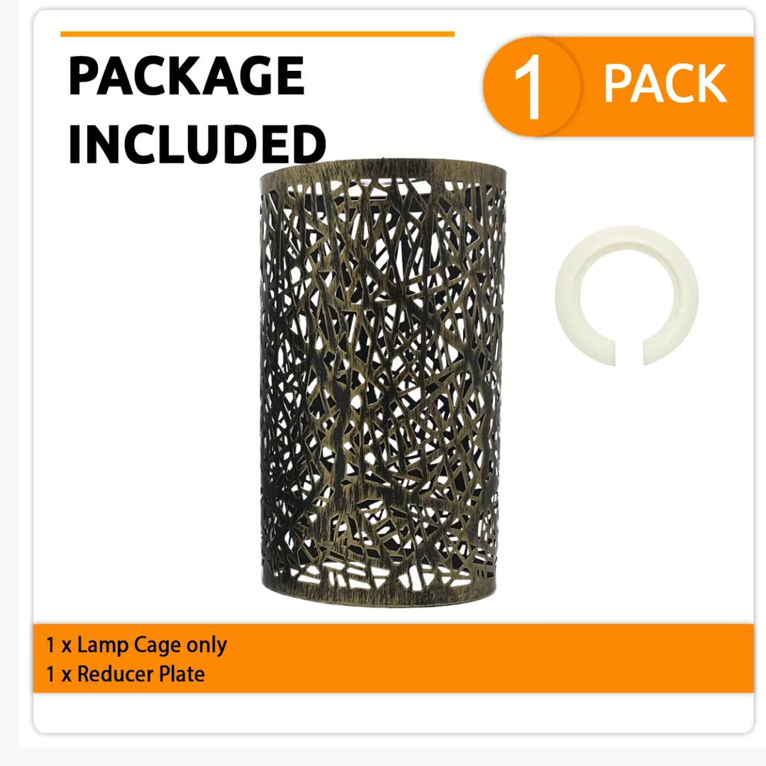 Modern drum style metal cord pendant lamp shade with E27 base, shown hanging against a white background
