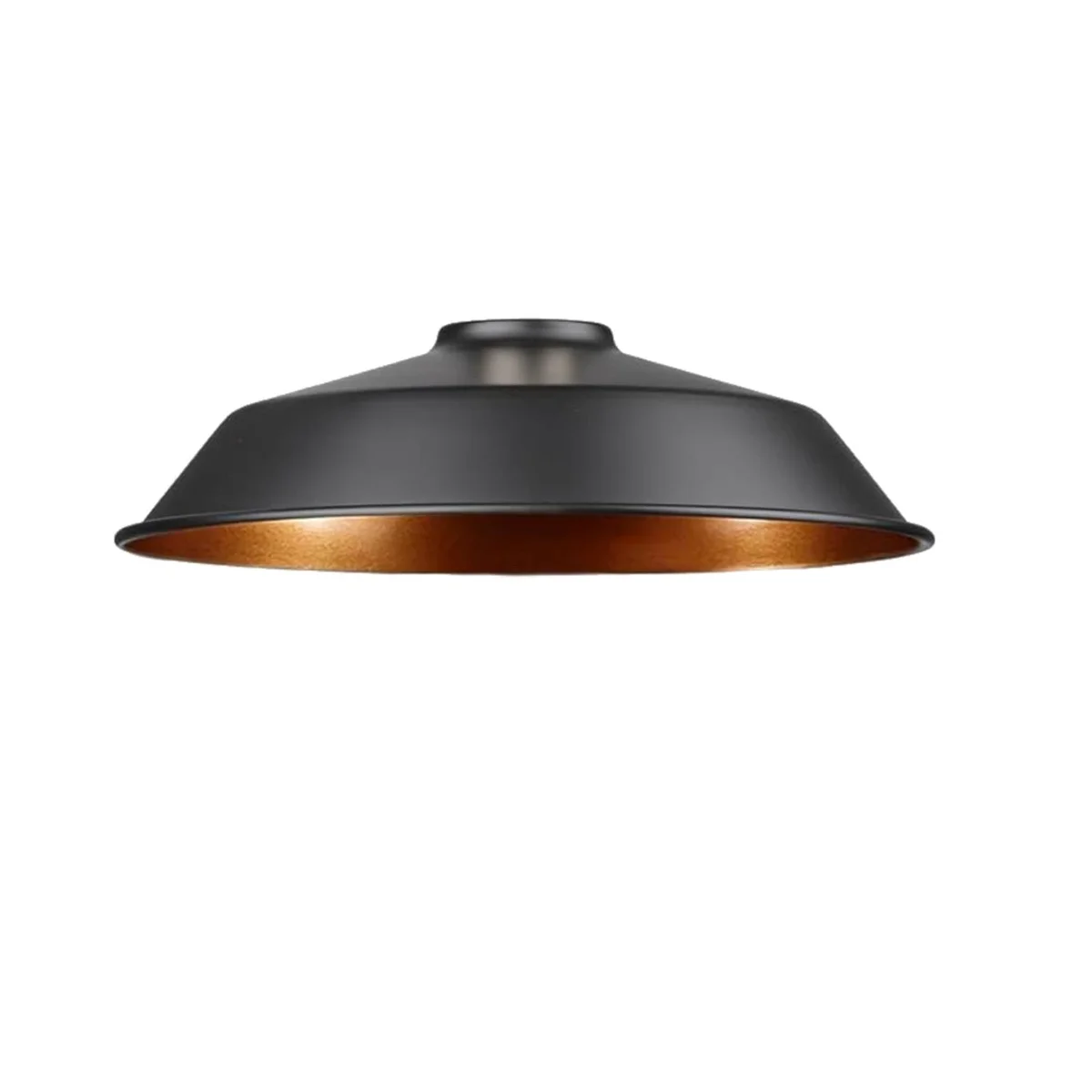 26cm metal bowl ceiling light shade in concrete effect finish, industrial style pendant lamp shade