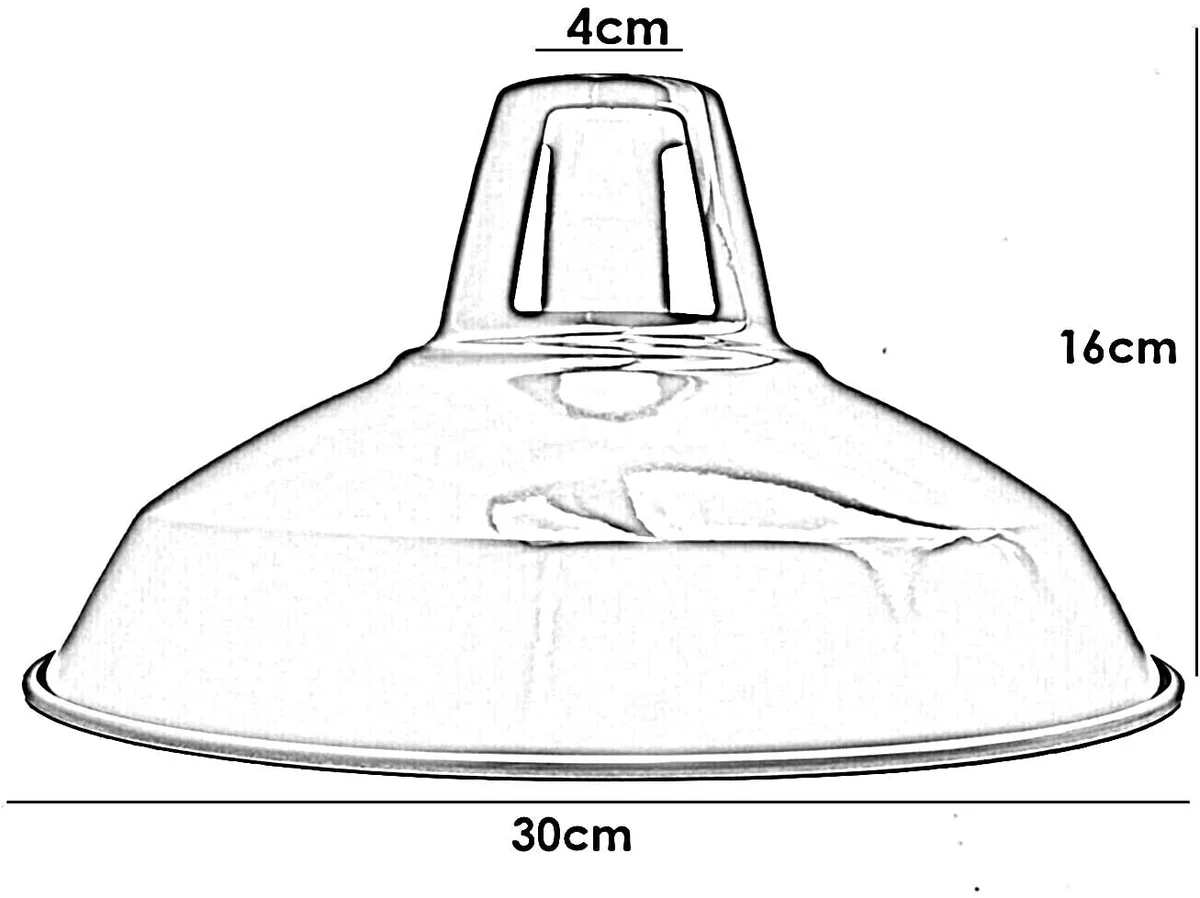 Brushed silver lampshade with barn-style dome shape and smooth metal finish, designed for E27 bulb fittings