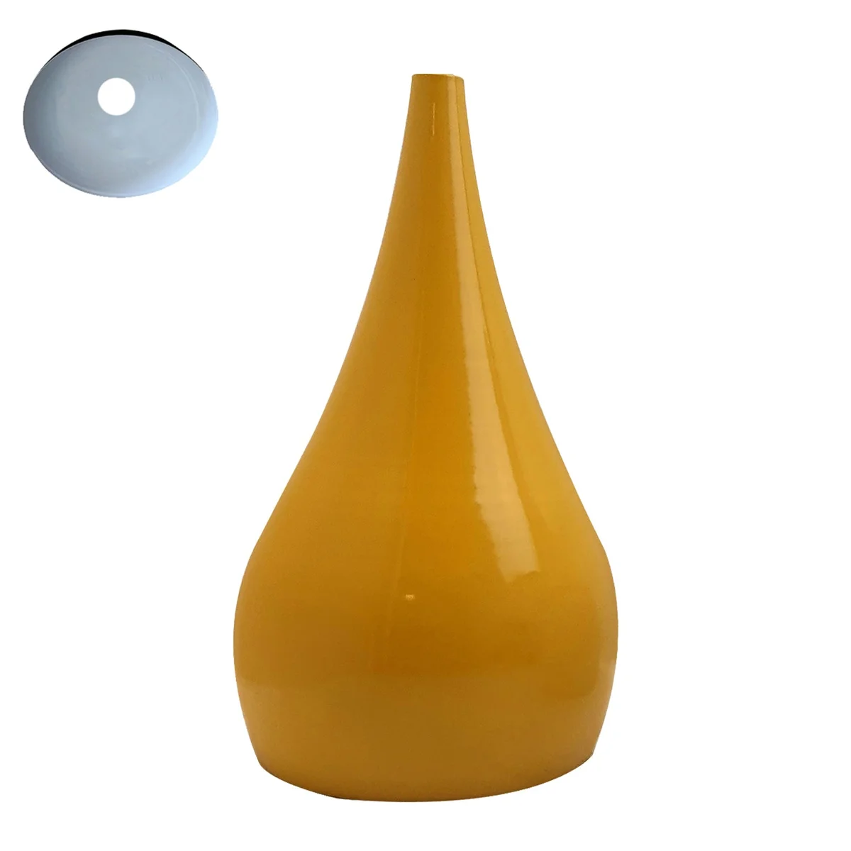 Yellow ceiling shade, plated iron metal lamp shade with E27 holder, modern design for living rooms