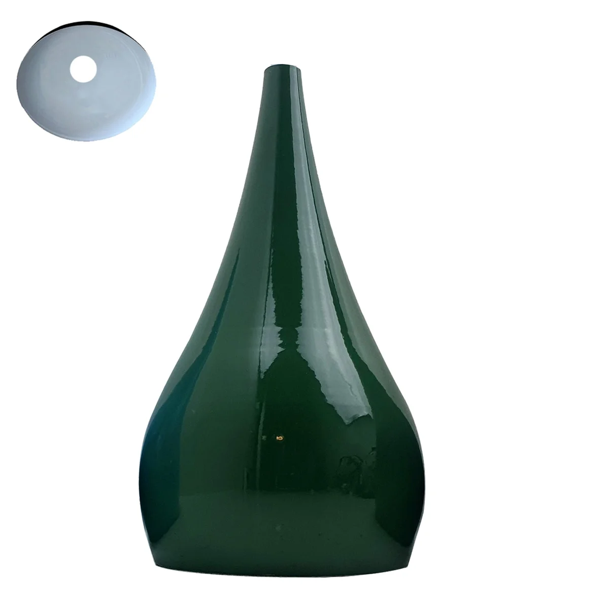 Green modern ceiling pendant light shade made of iron with a plated finish, designed for E27 bulbs, no cable included