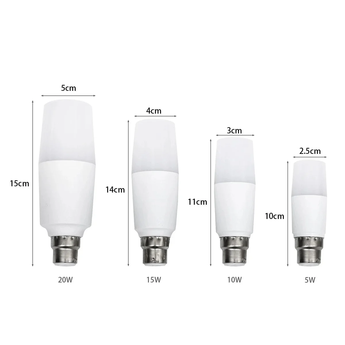 Dimmable LED bulb with frosted stick design, E27 base, bright white light, energy-saving and modern style