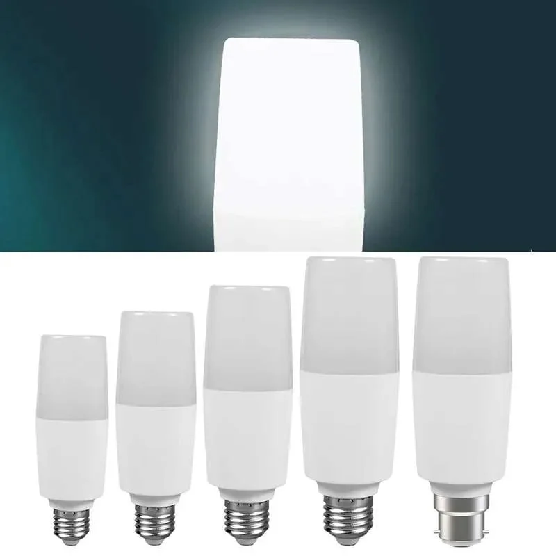 E27 LED light bulb with frosted stick design, cool white 6500K, suitable for indoor lighting fixtures