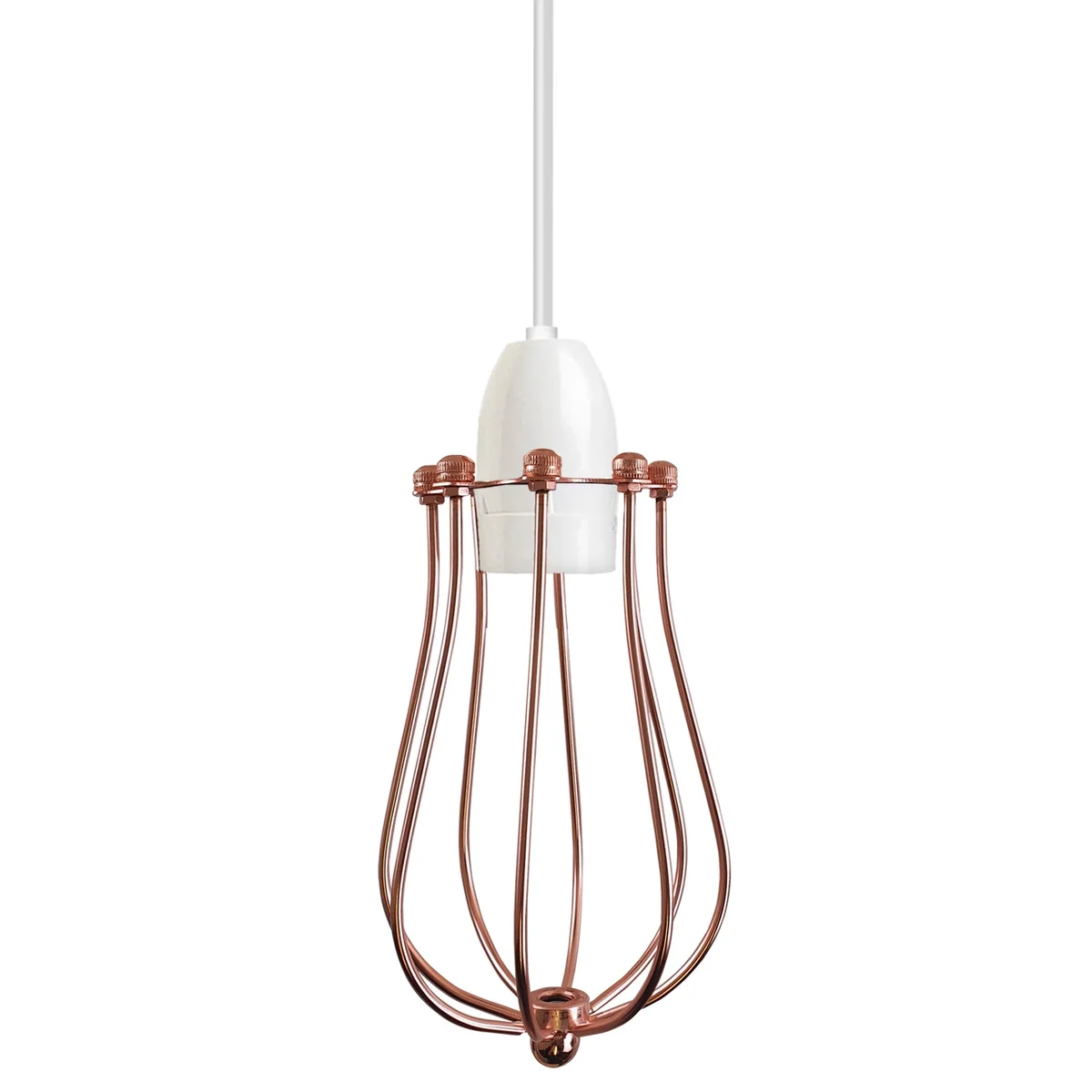 Metal balloon cage lampshade in antique rustic metal wire design, hanging light fixture with balloon shape, indoor use