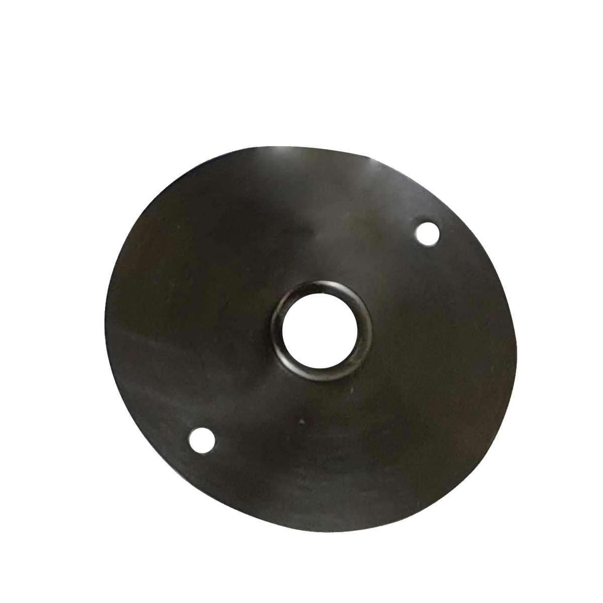6.5cm satin nickel ceiling plate in galvanized metal with front fitting, vintage industrial style for E27 bulbs