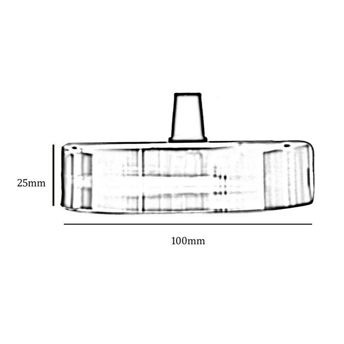 Two navy blue industrial metal high load ceiling roses with mounting hardware on a white background