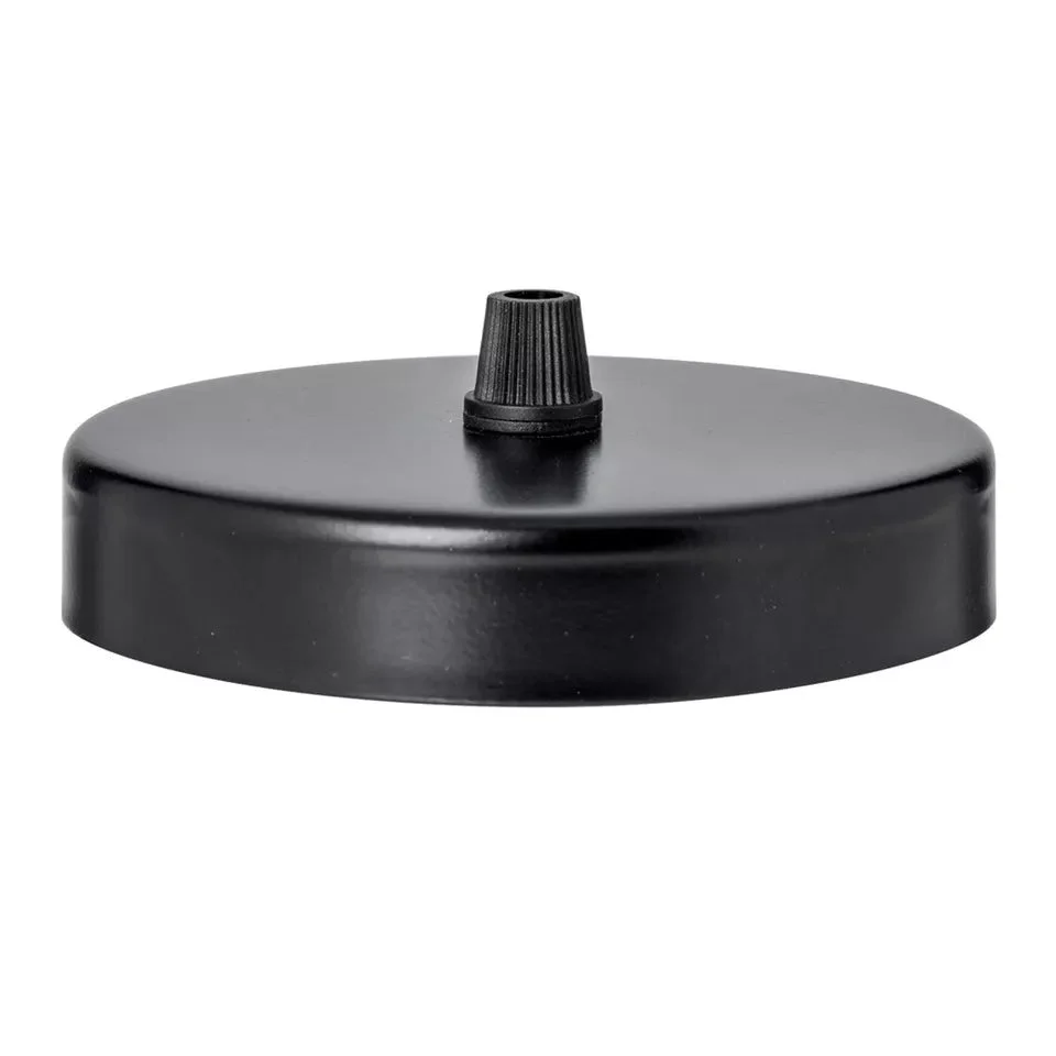 Copper metal ceiling rose mounting plate with round shape and 100mm diameter for light fitting installation