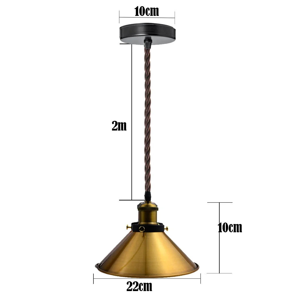 Yellow brass pendant light with sleek dome shade, white interior, and adjustable base for sloped ceilings, no bulb included