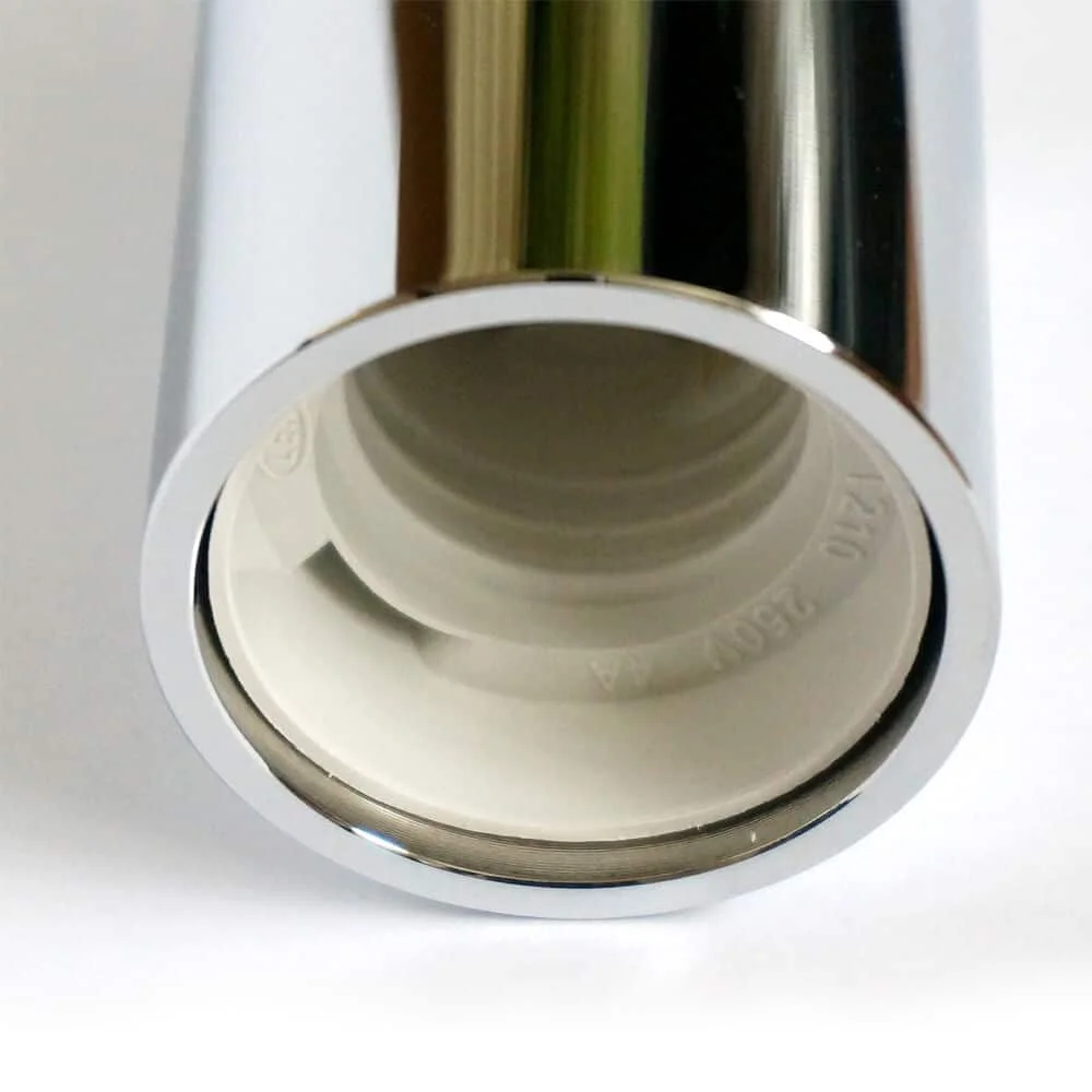 Vintage-style metal E27 bulb holder shaped like a bottle, suitable for 110-240V bulbs, shown on white background