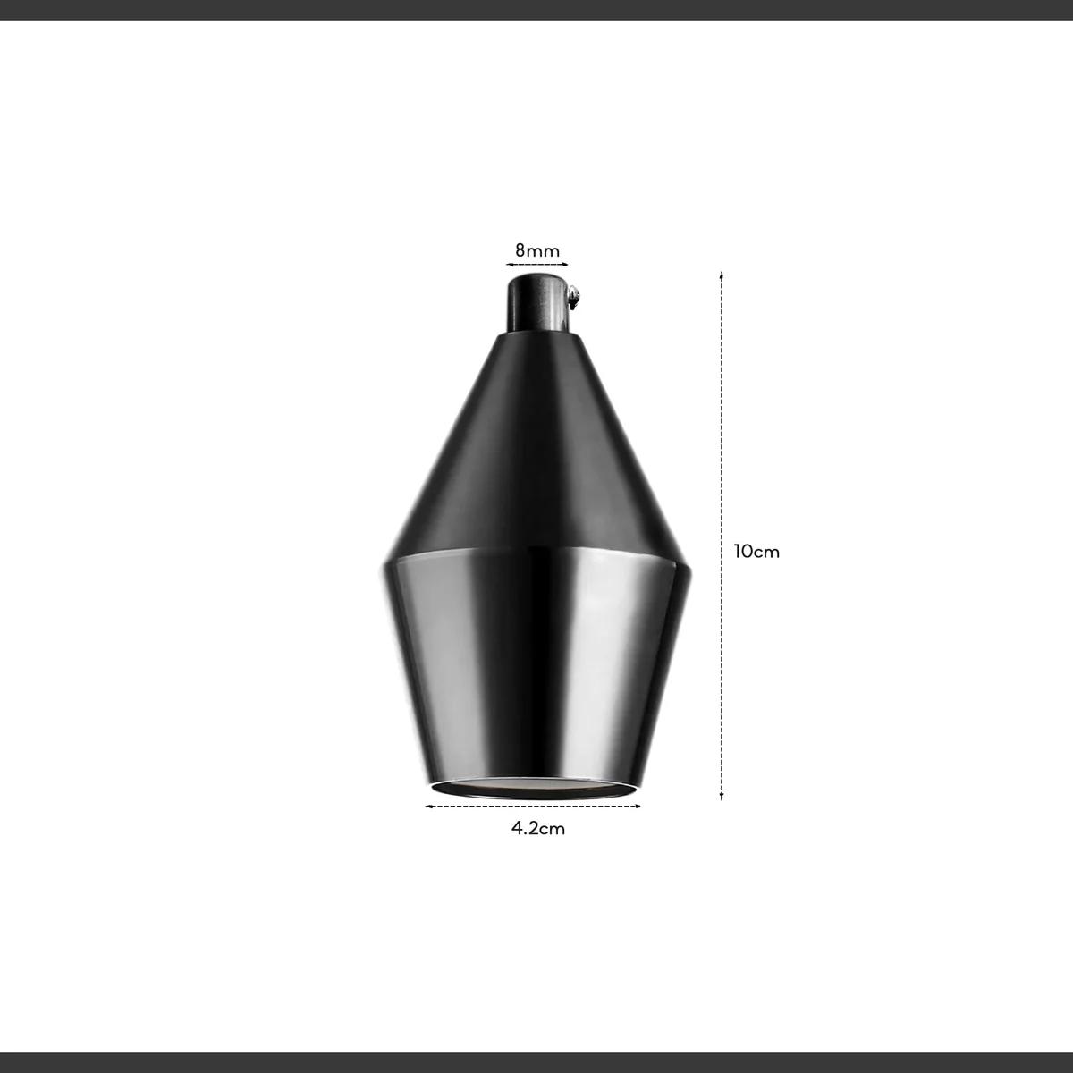 Copper vintage industrial pendant lamp holder with ceramic core and E27 screw base, shown from side angle on white background