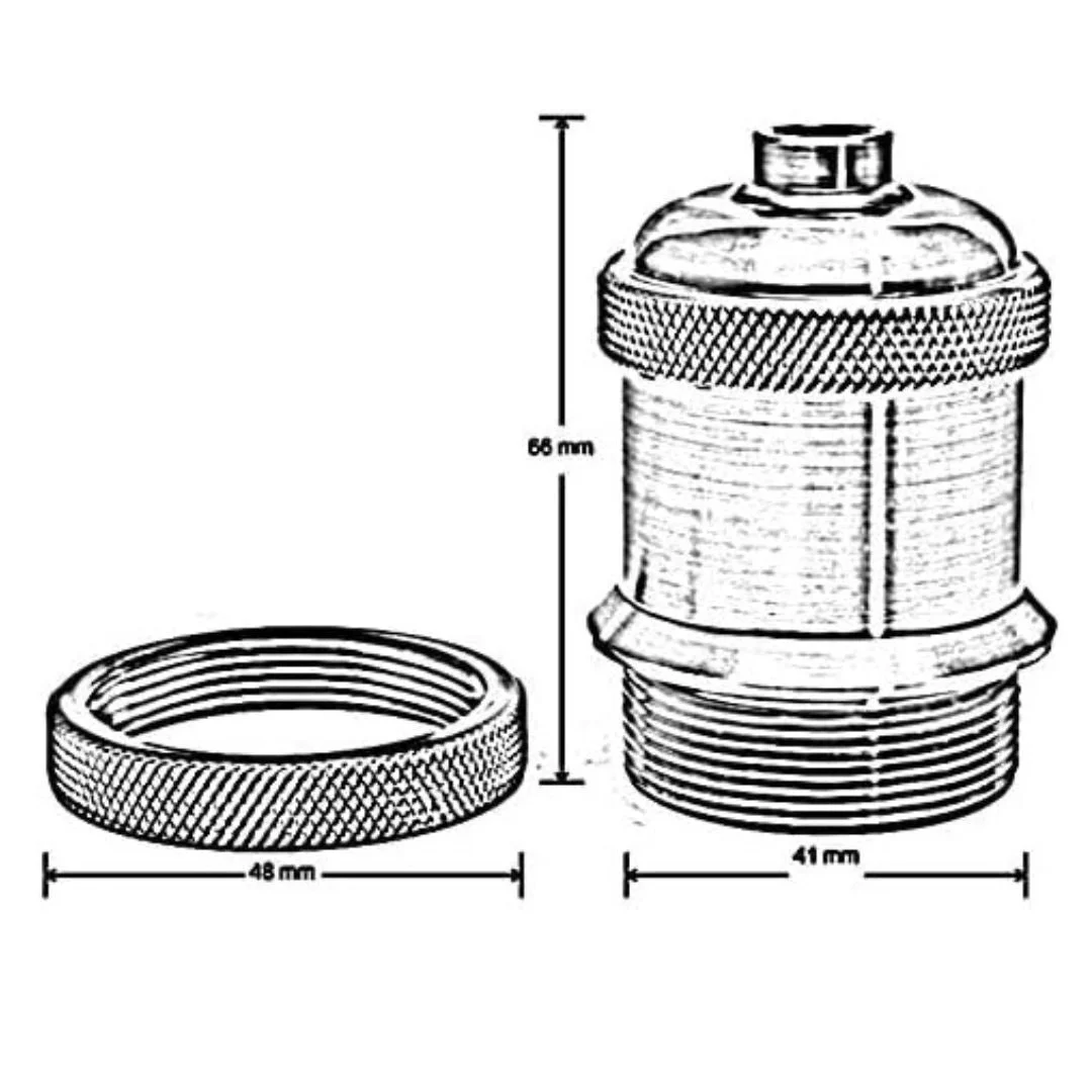 Modern chrome cone shade lamp holder with metallic finish, designed for E27 bulb, suitable for indoor ceiling installation