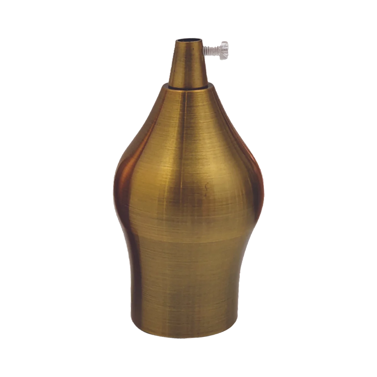 Yellow brass metal lamp holder with E27 screw base, vintage style, about 88 × 40 mm.