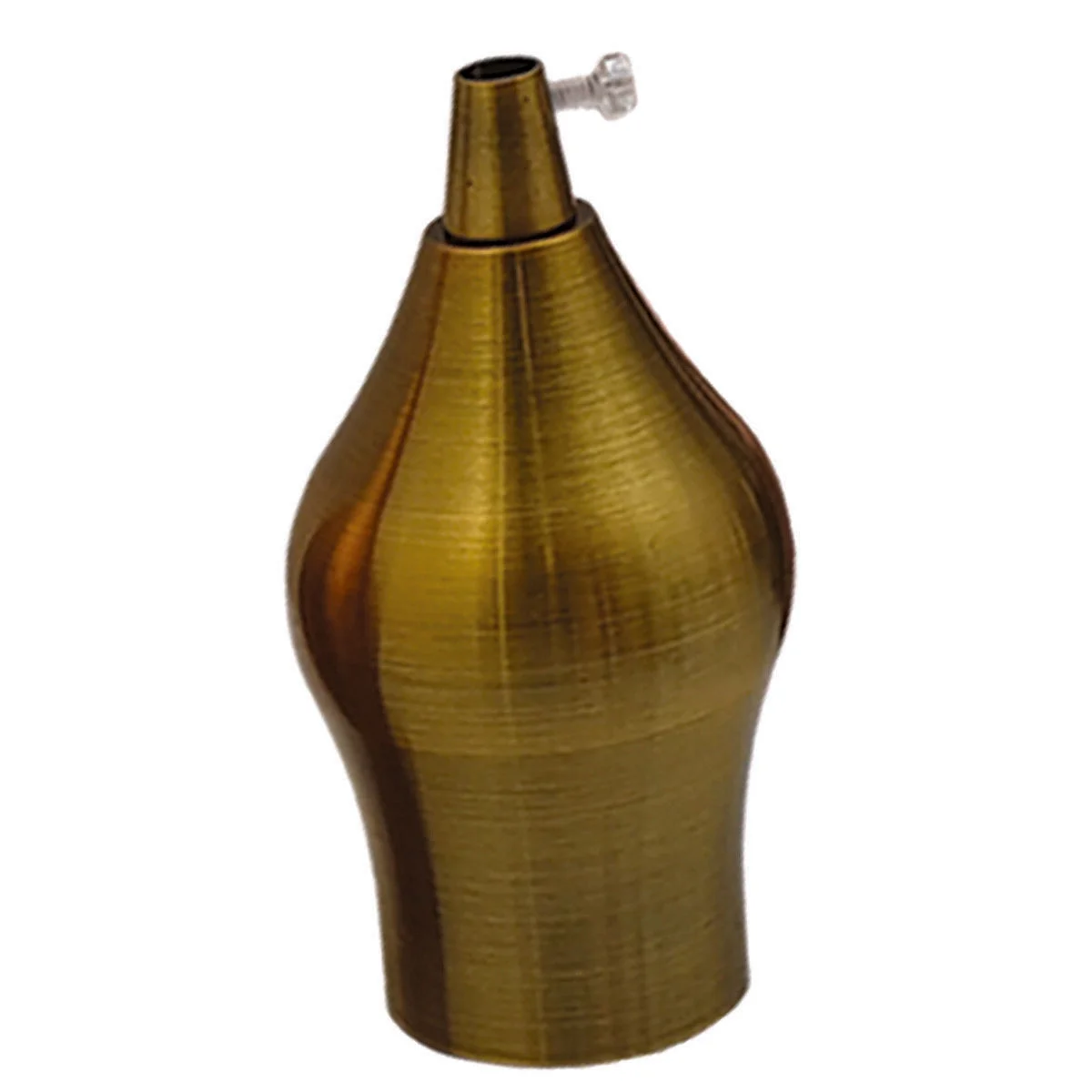 Yellow brass E27 bulb socket lamp holder, metal body ~88x40mm, screw‑on base for vintage lighting