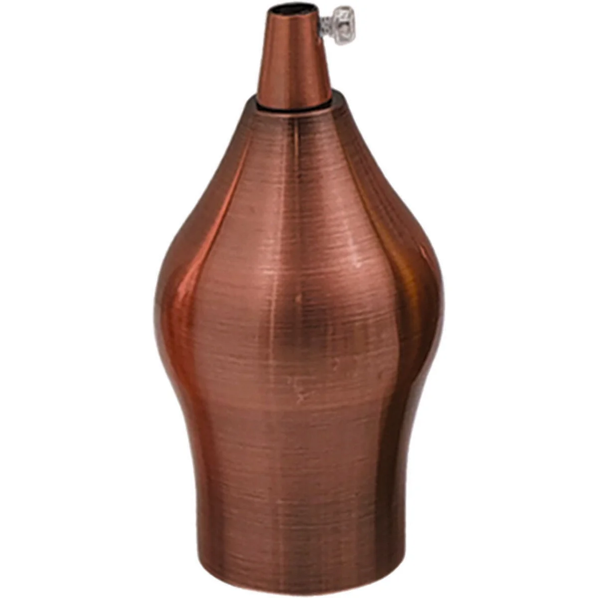 Metal lamp holder, brass with shiny black or chrome finish, E27 base, 88mm x 40mm