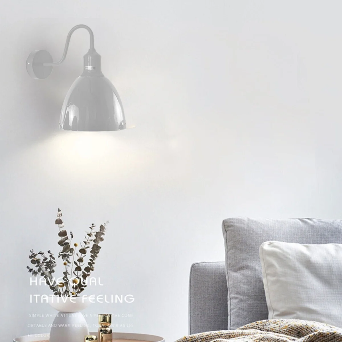 E27 base wall light with metal octagonal lampshade, black finish, mounted on wall with included hardware.