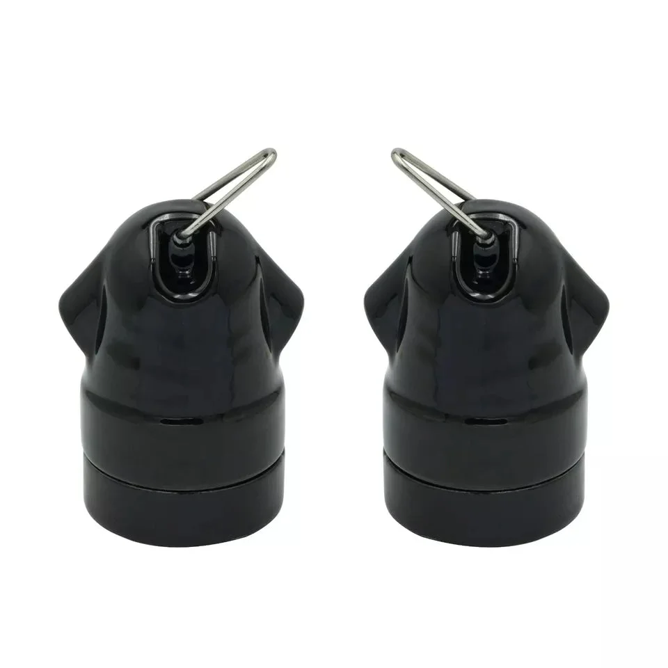 E27 bulb holder, metal vintage style, ready for any E27 Edison screw bulb, CE marked.