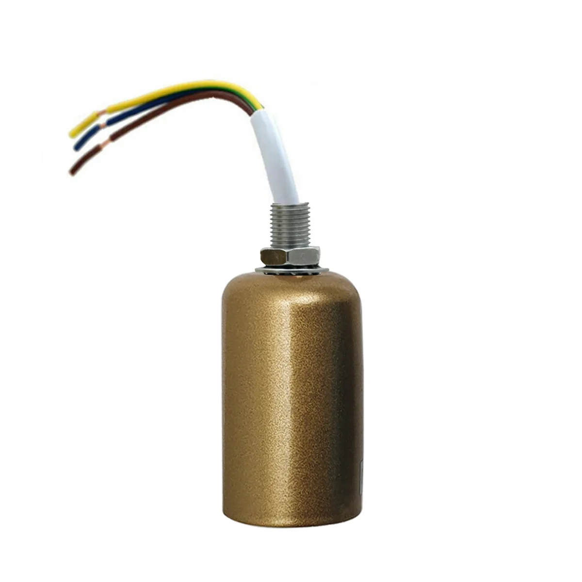 Vintage industrial lamp holder, metal body with exposed finish and standard E27 Edison screw, ready for pendant or table lamp.