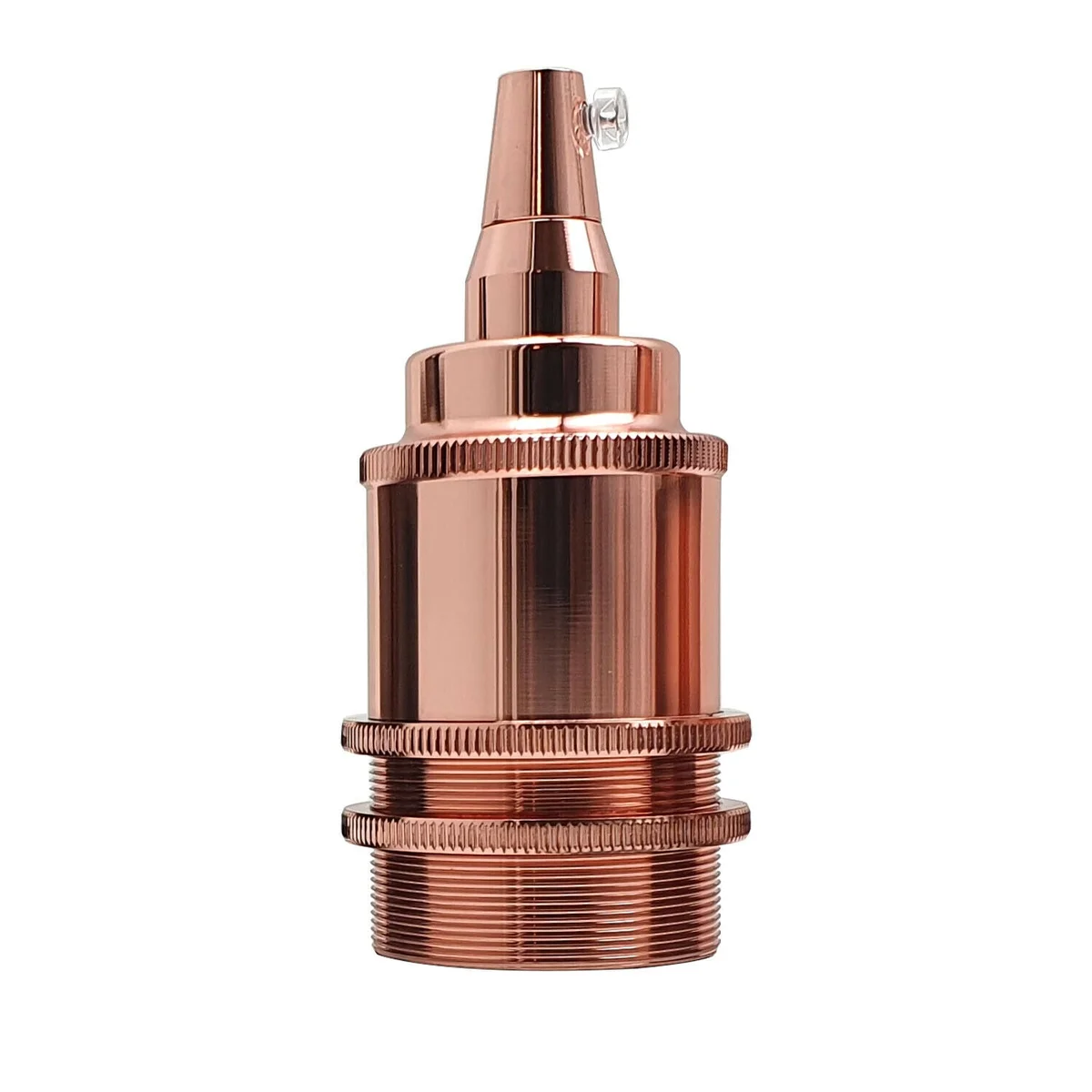 Vintage metal indoor bulb holder for E27 sockets.