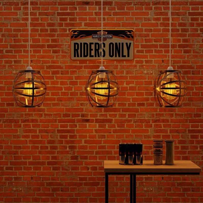 Black modern metal wire lamp shade with vase shape, protective wire cage and reducer plate for pendant and table lamps.