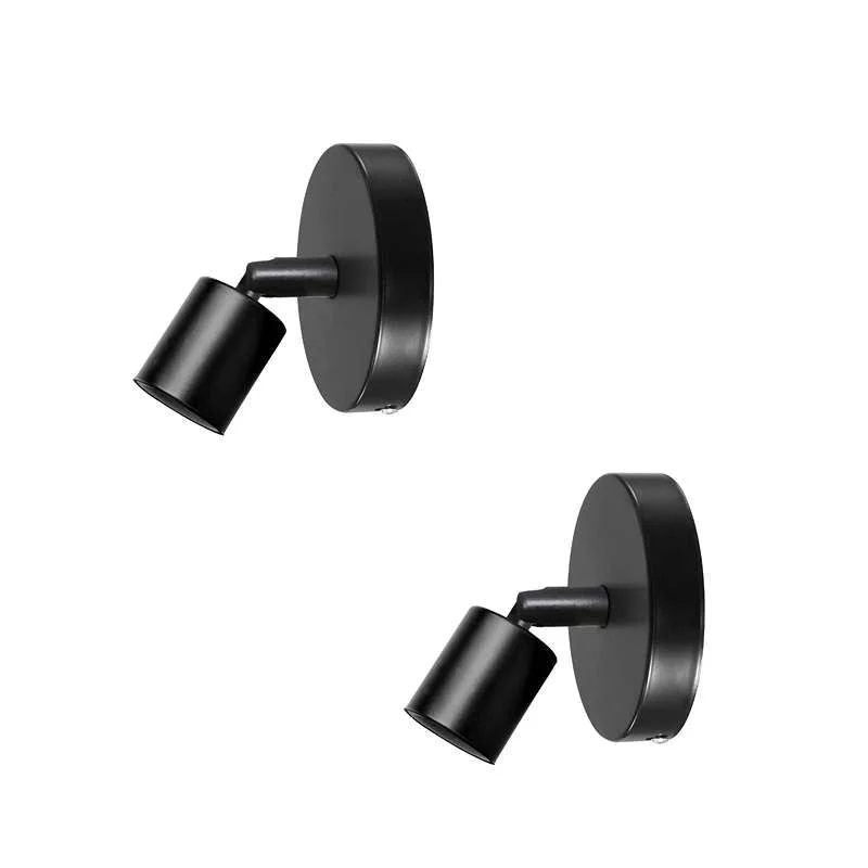 Black adjustable metal wall lighting with 180° swing arm, E27 holder, vintage water‑pipe design for a stylish ambience.