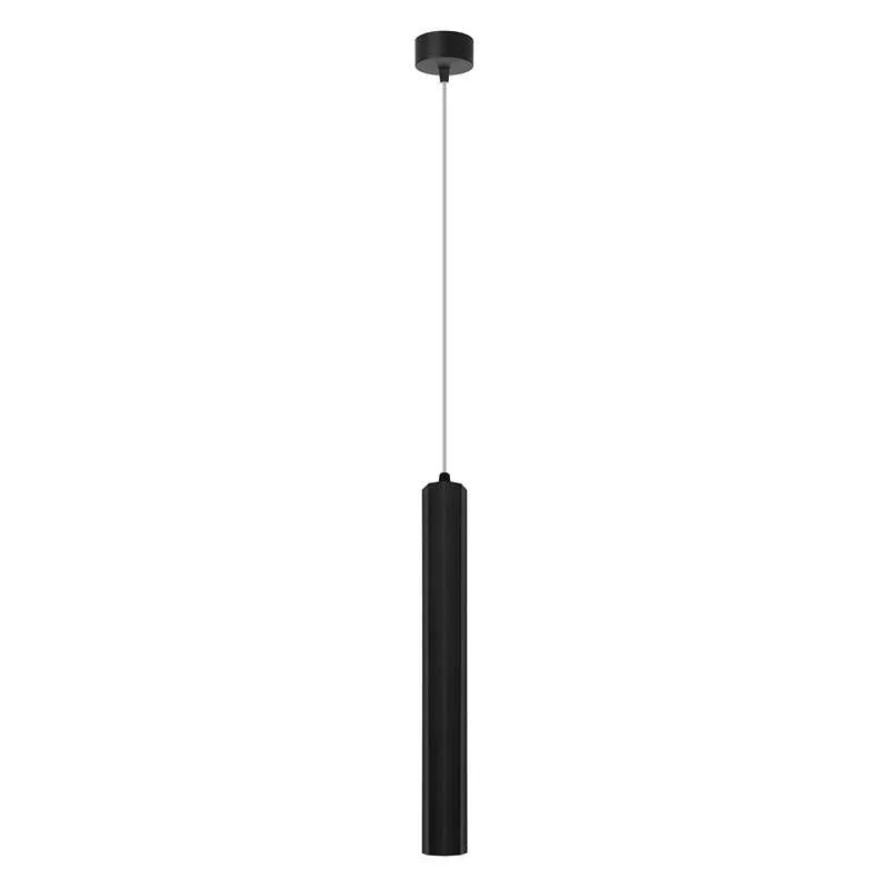 Modern black or gold COB LED pendant light: a cylindrical tube with 5W LED, adjustable height, ceiling mounted.