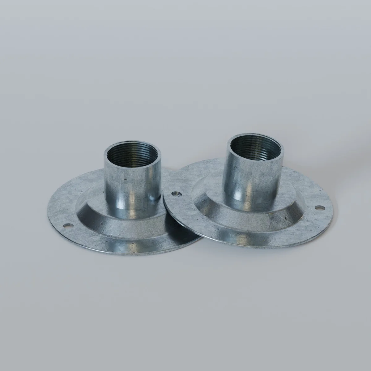 20 mm galvanized steel conduit cover – malleable iron dome, sleek metal finish, fits electrical conduit systems