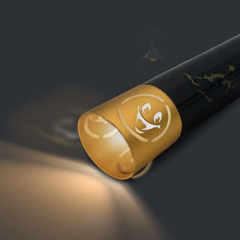 Adjustable pendant light with white aluminium cylinder shade, marble texture, hanging from 95cm cable, minimalist Nordic design