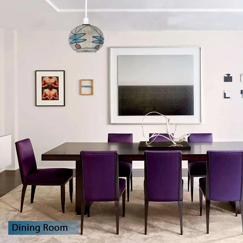 Tiffany style pendant light with a hand‑crafted glass shade featuring colourful stained‑glass patterns and a rustic finish.