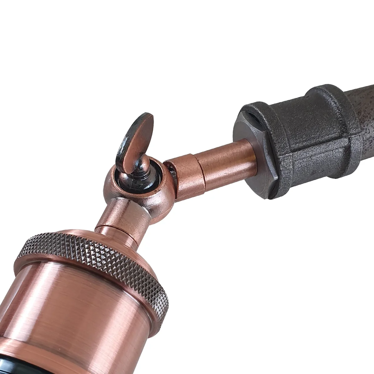 Black cast iron malleable iron pipe fitting, 3/4" BSP socket for custom light fixtures