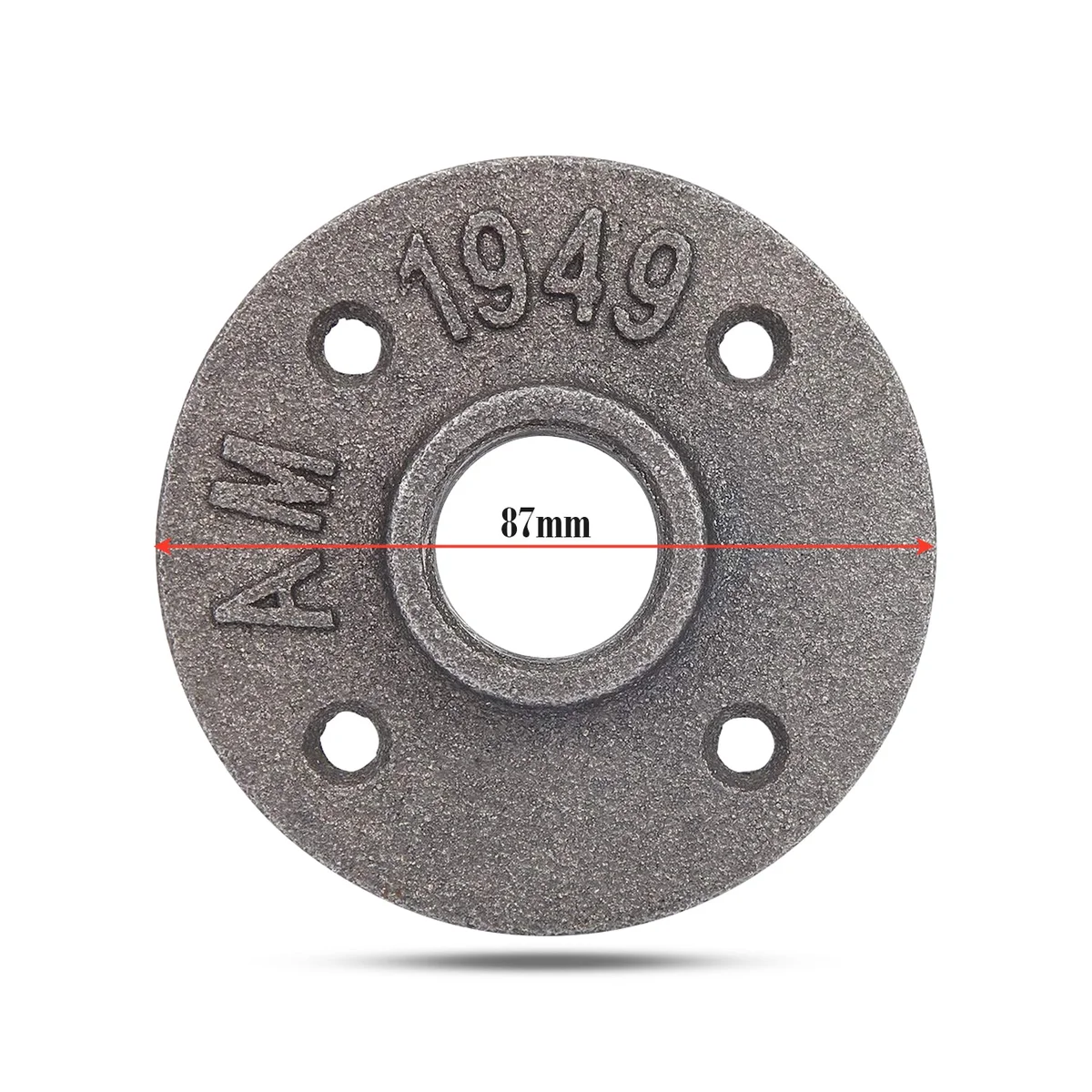 Galvanized malleable iron pipe fittings with floor flange for lighting fixtures