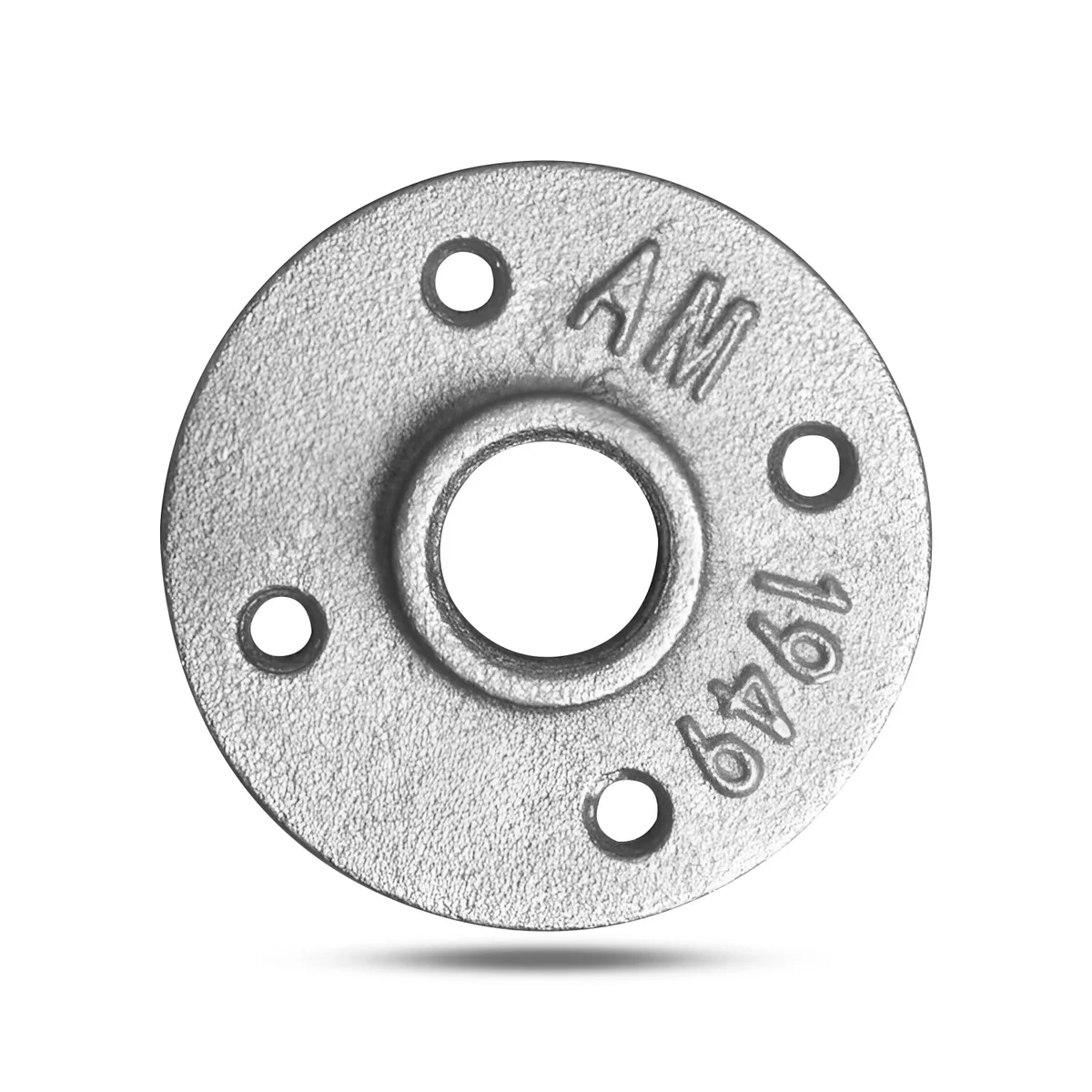 Galvanized malleable iron floor flange pipe light fitting, industrial pipe light fittings for indoor/outdoor use